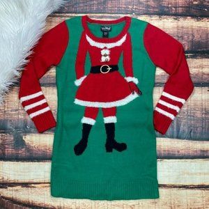 Christmas Sweater Dress Mrs. Santa Clause Ugly Sweater